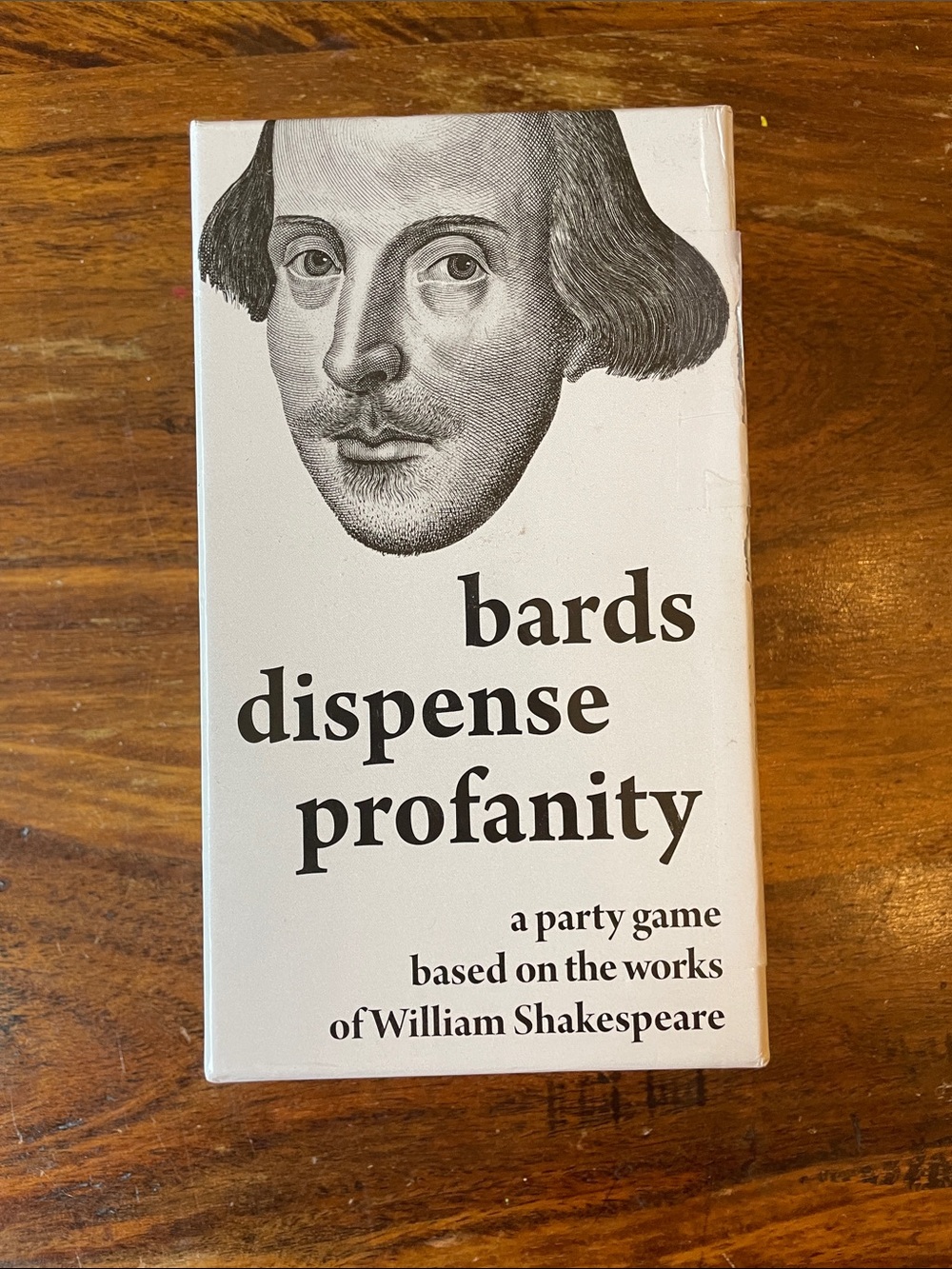 Bards Dispense Profanity Party Game - based on the works of William Shakespeare